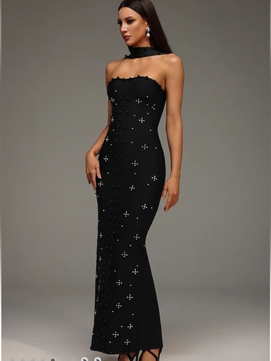 Bella Barnett Dresses & Skirts - Nesya Sleeveless Pearl Bandage Maxi Dress